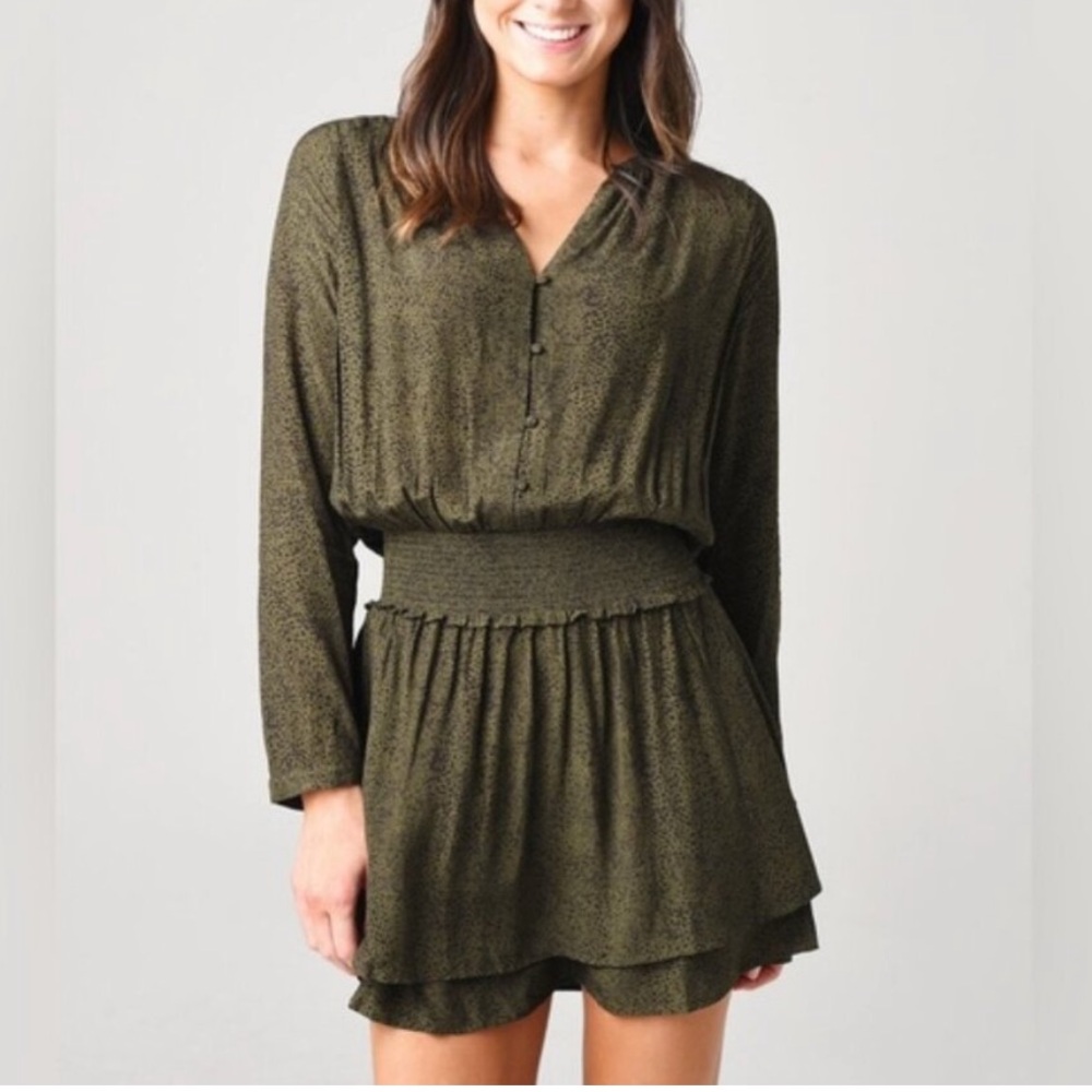 RAILS Jasmine Olive speckled  Dress M